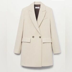 Mango Wool Double-Breasted Coat